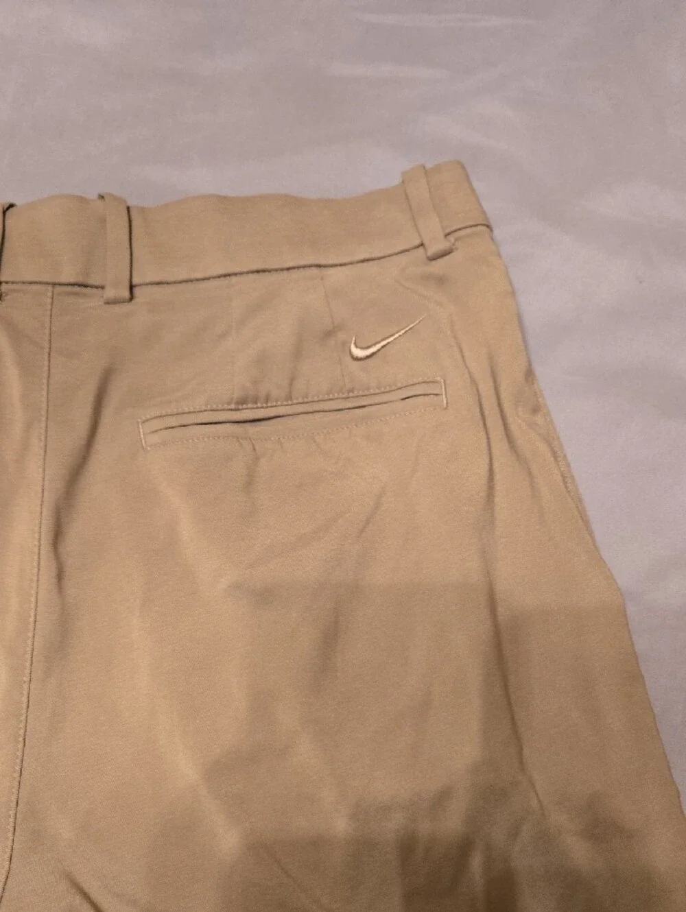 Nike Men’s Tan Flat-Front Shorts